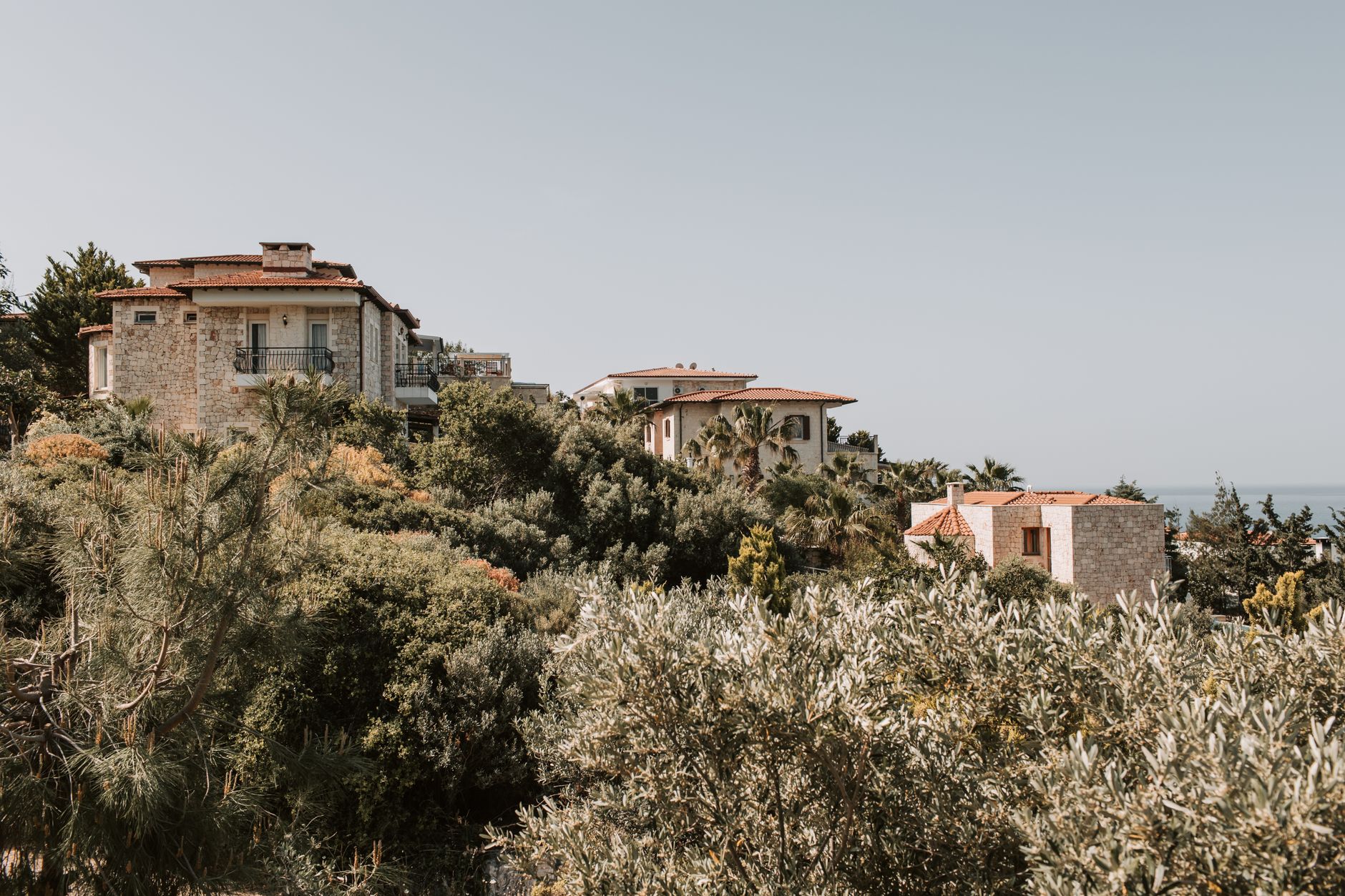 Mediterranean coastline estate